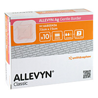 Artikelfoto Allevyn Ag Gentle Border 7,5x7,5 cm Wundverband