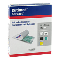 Produktfoto Cutimed Sorbact Gel Kompressen 7,5x7,5 cm