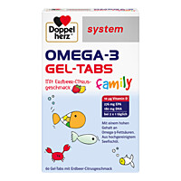 Artikelfoto Doppelherz Omega-3 Gel-Tabs family Erdb.Cit.system 60St