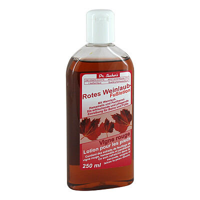 Rotes Weinlaub Fußlotion - Shop der Apotheke am Theater