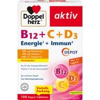 Artikelbild Doppelherz B12+C+D3 Depot aktiv Tabletten 100St