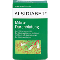 Artikelbild Alsidiabet Diabetiker Mikro Durchblutung Kapseln 60St