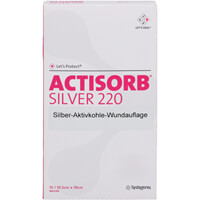Artikelbild Actisorb 220 Silver 10,5x19 cm steril Kompressen 10St