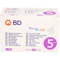 Artikelbild Bd Thin Wall Pen-Nadeln 0,25 31 Gx5 mm 100St