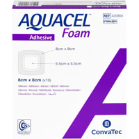 Artikelbild Aquacel Foam adhsiv 8x8 cm Verband 10St