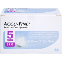 Artikelbild Accu Fine sterile Nadeln f.Insulinpens 5 mm 31 G 100St