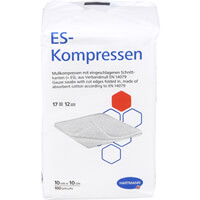 Artikelfoto Es-Kompressen unsteril 10x10 cm 12fach 100St