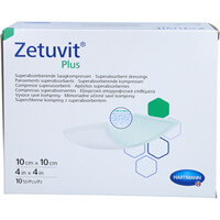 Artikelfoto Zetuvit Plus extrastarke Saugkompr.steril 10x10 cm 10St