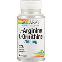 Produktfoto L-Arginin & L-Ornithin 500/250 mg Solaray Kapseln 50St
