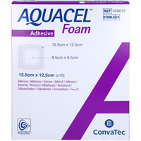 Produktfoto Aquacel Foam adhsiv 12,5x12,5 cm Verband 10St