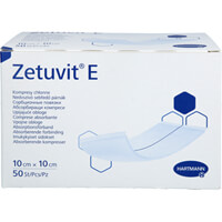 <hr><span style='background-color:yellow;display:inline-block'><span style='color:black;font-size:1.7em'> ⚠ </span><b style='color:red;font-size:1.4em;font-style:italic'>Foto nur ähnlich, von: </b></span><br>ZETUVIT E Saugkompressen unsteril  <b><em><u>10x10 cm</u></em></b>