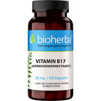 Produktfoto Vitamin B17 Aprikosenkernextrakt 20 mg Kapseln 100St