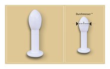 Artikelbild Vaginaldehner Olivenform 20 mm 